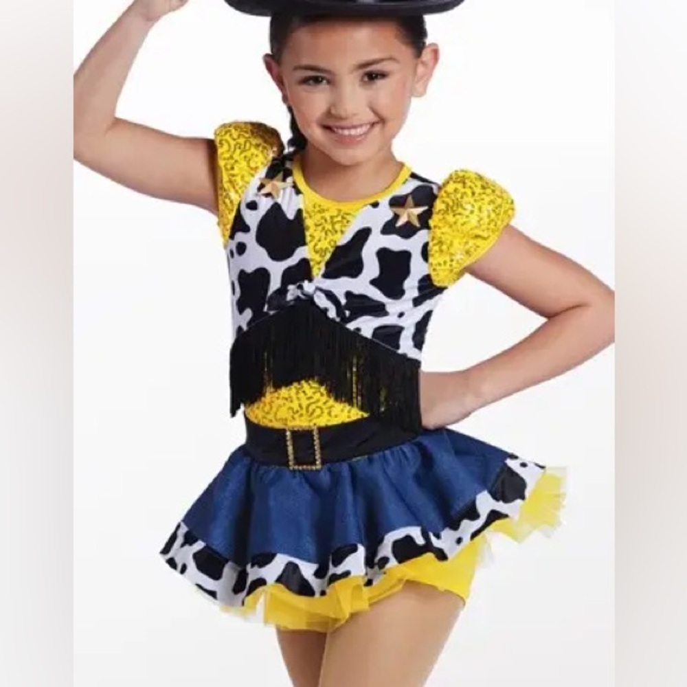 Weissman “Woody’s Round-up” Cowgirl Costume, Attached Shorts & Hat, AS